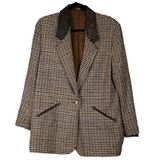 Vintage Pioneer Wear Blazer W/Leather Accents Size L