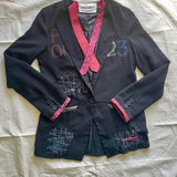 Women's Black and Navy Jacket