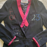 Women's Black and Navy Jacket