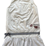 Women's White and Cream Dress