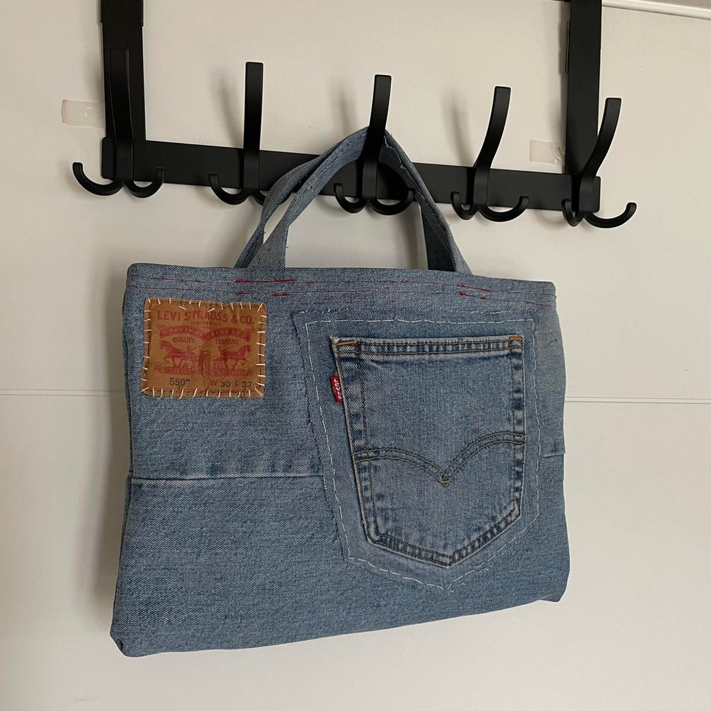 Upcycled Levi’s denim tote bag