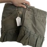 Women's Khaki and Green Skirt