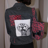 Women's Grey and Black Jacket