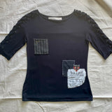 Women's Black and Navy Shirt