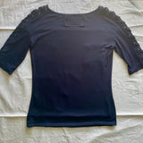 Women's Black and Navy Shirt