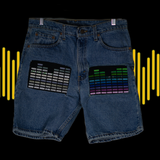 Æternal Embroidered Sequence Levi Jorts