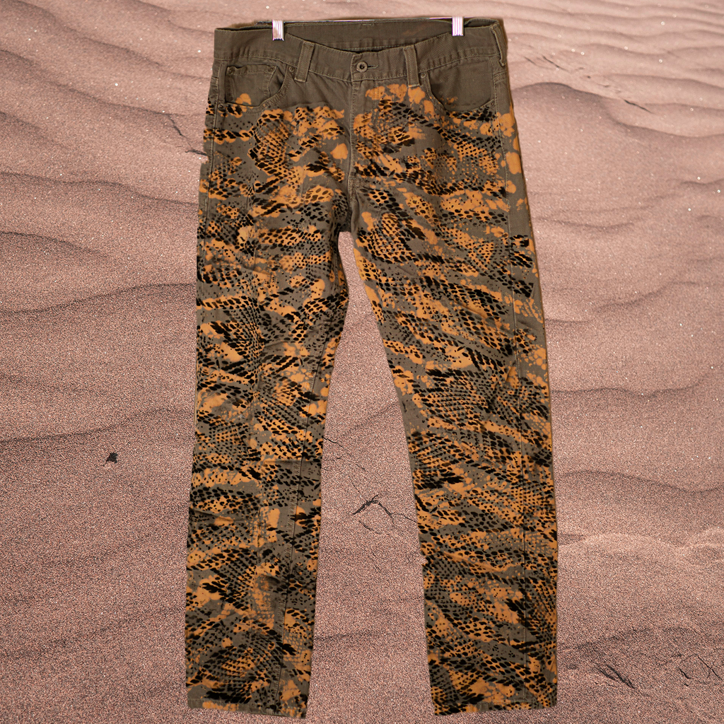 Æternal Snake Camo Airbrushed Levis